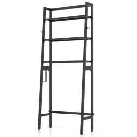 3-Tier Over The Toilet Storage Shelf with Adjustable Bottom Bar