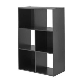 6-Cube Storage Organizer 3-Tier Bookcase Display Shelf for Home Office